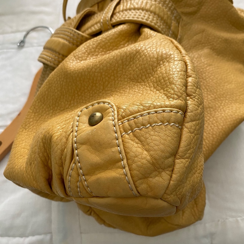 Red by Marc Ecko Yellow Vegan Leather Hobo - Picture 9 of 14